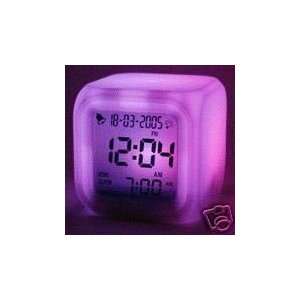  7 Led Color Digital Clock+Thermometer+Calendar Plays Auid 