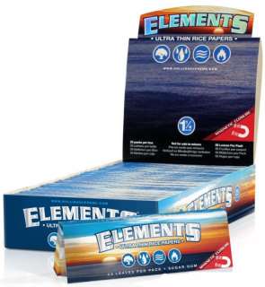 10 packs of Element Ultra Thin Rice Rolling Paper 1.25  