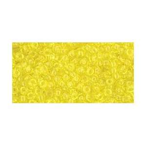   Toho 11/0 Seed Beads Transparent Lemon Yellow Arts, Crafts & Sewing