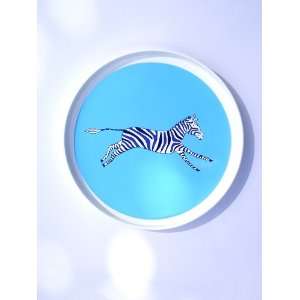  blue zebra plate Baby