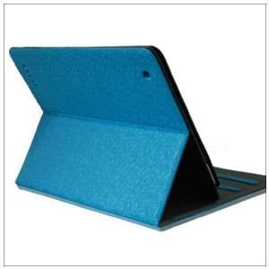  HQ Cloud Magnetic Smart PU Leather Case Cover iPad 2 Blue 