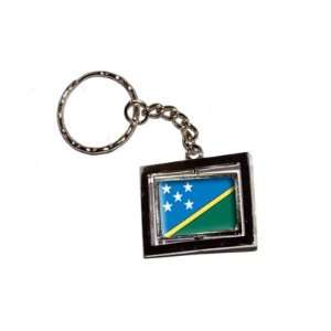 Solomon Islands Country Flag   New Keychain Ring