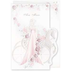  Blank Quinceanera Invitations   Girl Carriage Burgundy (50 