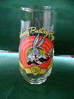 Bugs Bunny 50th Happy Birthday Drinking Glasses / 1990