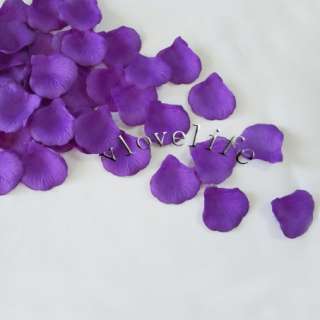 500 Purple Silk Rose Petals Wedding Flower Favors New  