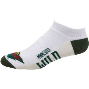    NHL Minnesota Wild White Color Block Ankle Socks