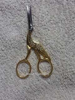   Superior and STUNNING SOLINGEN GERMANY STORK EMBROIDERY SCISSORS