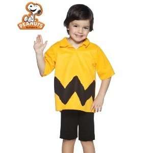  Peanuts Charlie Brown Shirt Child Halloween Costume Size 4 