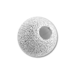  Sterling Silver 10mm Round Stardust Bead with 3.4mm Hole 