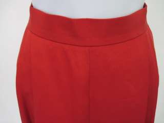CARLISLE SPORT Red Silk Pleated Pants Slacks Trousers 2  