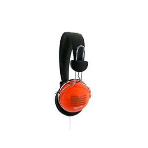    Retro Stereo Headphones in Orange by Spitfire 