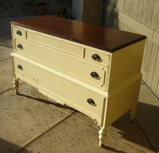 Antique DRESSER Chic Shabby Distressed FRENCH PROVINCIAL Country White 