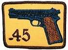 45 ACP Automatic MODEL 1911 gun PATCHes 2.5 X 3.5 Inch