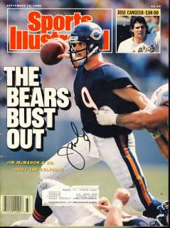 Jim McMahon Chicago Bears Signed Sports Illustrated  