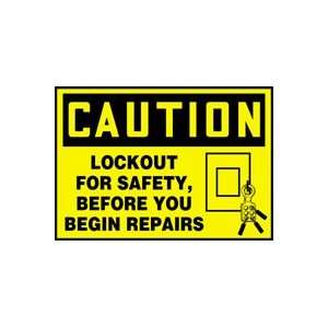  CAUTION Labels LOCKOUT FOR SAFETY BEFORE YOU BEGIN REPAIRS 