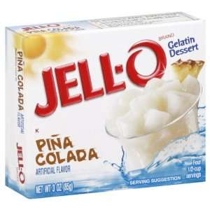 Jell O Gelatin Dessert, Pina Colada, 3 Ounce Boxes (Pack of 8)  