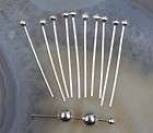 500X Silver plated copper ball head pin 30MM Findings K1165