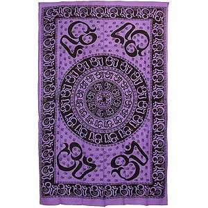  Sacred Om Symbol Bedspread Tapestry 