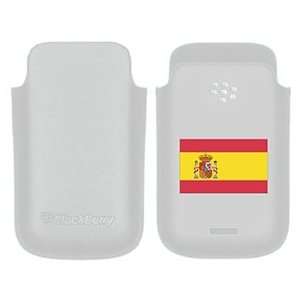  Spain Flag on BlackBerry Leather Pocket Case  Players 
