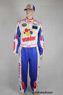 Ricky Bobby NASCAR Jumpsuit + Cap Full Costume TALLADEGA NIGHTS  