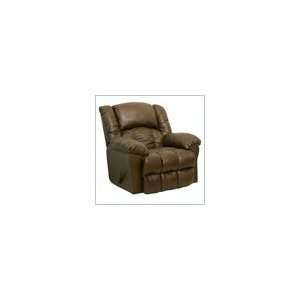 Catnapper Winchester Bonded Leather Chaise Rocker Recliner in Tanner