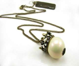 Queen imitation pearl Flower Necklace Tag $26.99 X39  