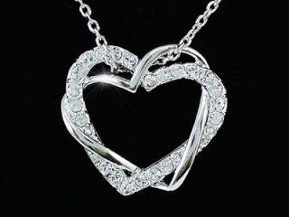 Heart Pendant 18K Necklace use Swarovski Crystal SN161  