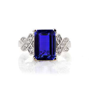 Beautiful Tanzanite & Diamond Ring   01477  