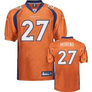  Knowshon Moreno Jersey Reebok Authentic Orange #27 Denver 
