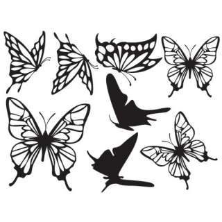 Butterflies Adhesive Removable Wall Decor Accents GRAPHIC Stickers 