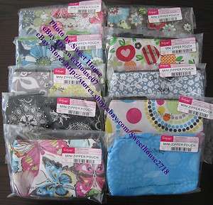 Thirty One Mini Zipper Pouch New   Pick Your Paint  