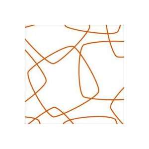   Orange Retro Squares Cellophane Roll 24 x 100 Arts, Crafts & Sewing