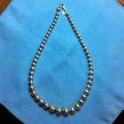 Tiffany & Co. Sterling Silver Graduated Ball Bead Necklace 16