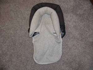 Especially for Baby Car Seat Double Headrest Grey Black  