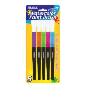   Jumbo Watercolor Paint Brush (5/Pack), Case Pack 24