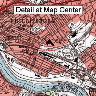  USGS Topographic Quadrangle Map   Easton, Pennsylvania 