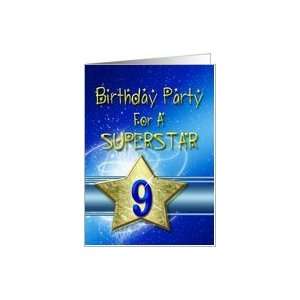  9th Birthday party for a Superstar Card Toys & Games