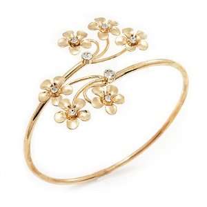   Diamante Floral Upper Arm Bracelet   up to 28cm upper arm Jewelry