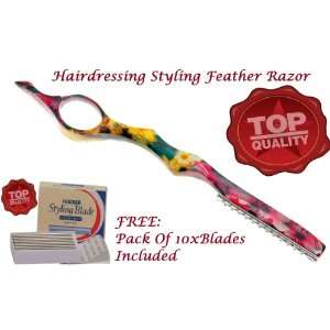  Elegant Solingen  Hairdressing Styling Feather Razor+ Pack 