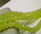 5x8mm faceted peridot abacus loose beads gemstone 15 buy it