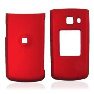  For Nokia Shade 2705 Rubberized Hard Plastic Case Red 