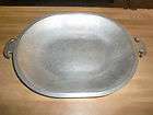   Service Ware 13 x 10 1/4 Oval Dish Aluminum Cookware Handled Pan