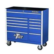 Extreme Tools 41 11 Drawer Professional Roller Cabinet in Blue at 