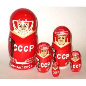 NHL Hockey Russian * or Any Team your choice Russian Nesting doll 5 