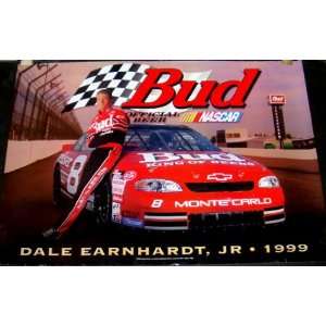  Dale Earnhardt Jr. 1999 Budweiser NASCAR Poster (Sports 