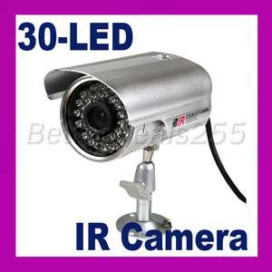 30 LED Color CCTV IR Night Vision Digital CMOS Video Camera Silver 