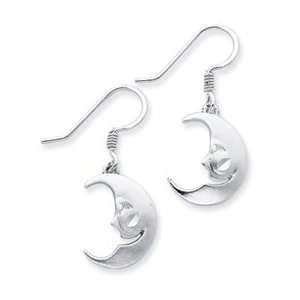  Sterling Crescent Moon Earrings Jewelry