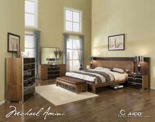 Timber Art Deco 6 pc Cali King Platform Bedroom Set  