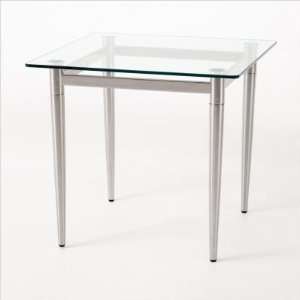    Siena Series End Table Glass Top Finish Medium Furniture & Decor