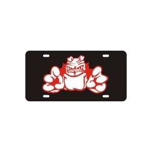  License Plate   GEORGIA HAIRY DOG BLACK 28/S.RED 08/SILVER 